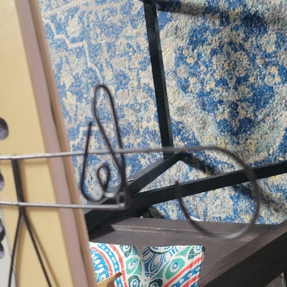 Heart wire hanging rack,EUC,Primitive - Picture 5 of 5